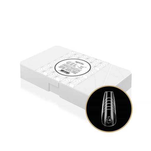Apres French Manicure Gel-X Tips, Natural Coffin Medium, Box Of Tips, FM-NCM (Pk: 5 boxes/case)