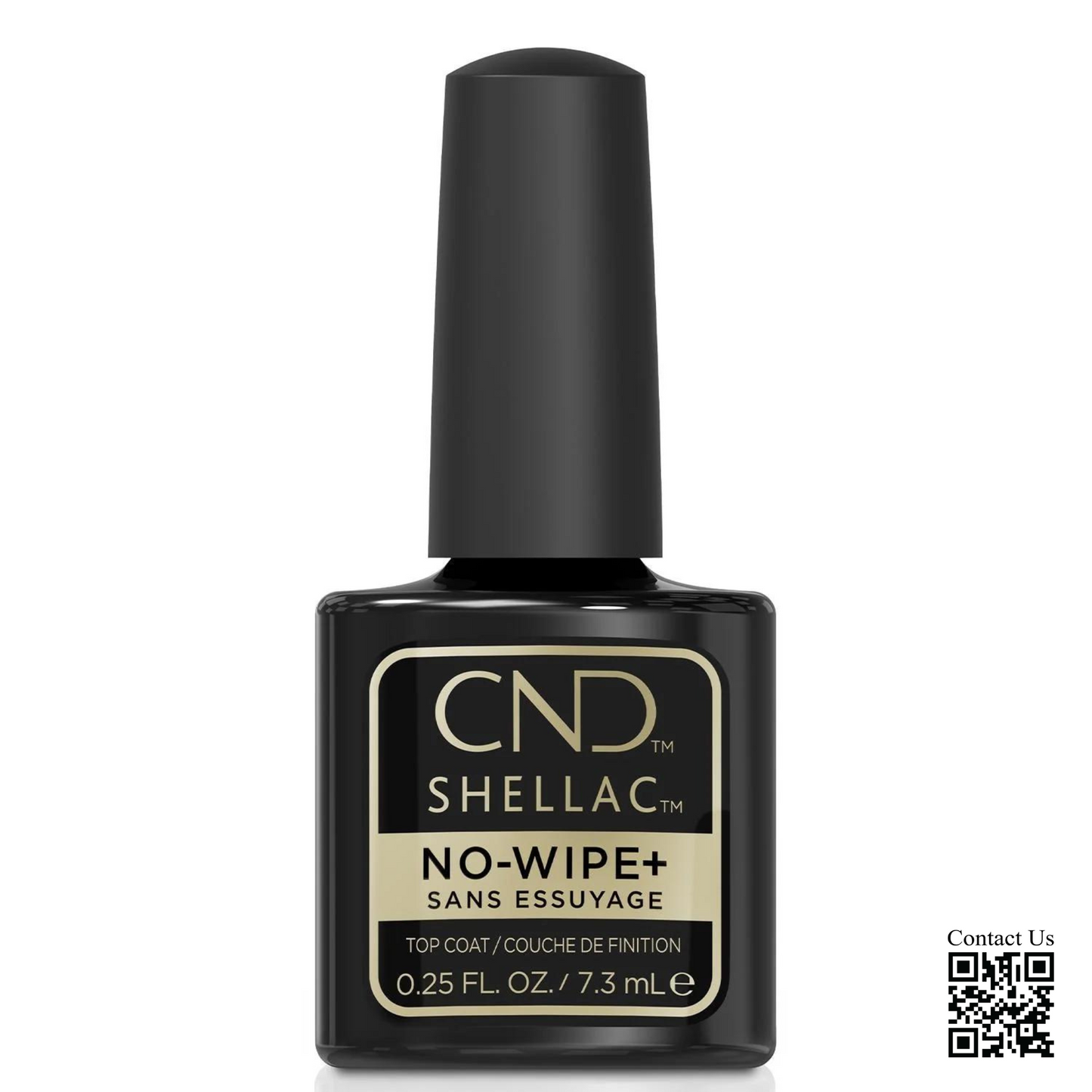 CND Shellac Gel Polish, NO-WIPE Sans Essuyage+ Top Coat, 0.25oz