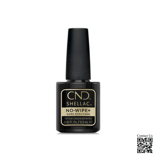 CND Shellac Gel Polish, NO-WIPE Sans Essuyage+ Top Coat, 0.5oz