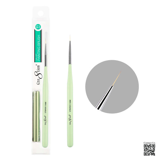 Cre8tion Nail Art Painting Brush, Long, 11mm (Pk: 10 pcs./pack)