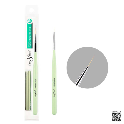 Cre8tion Nail Art Painting Brush, Long, 13mm (Pk: 10 pcs./pack)