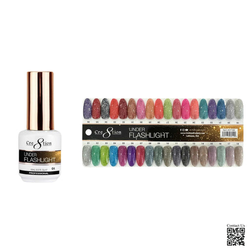 Cre8tion 0.5oz Gel UNDER FLASHLIGHT Collection 000