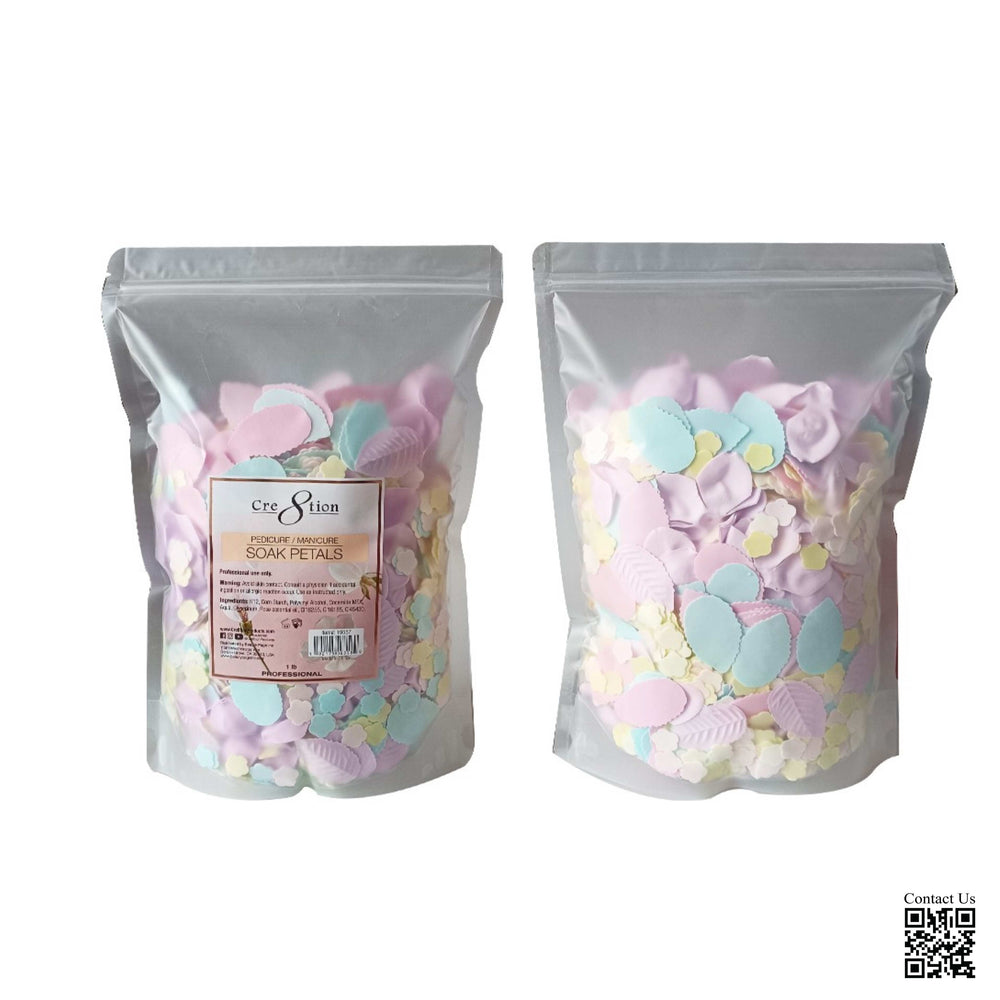 Cre8tion Pedicure/Manicure 1lb - SOAK PETALS, BAG (Pk: 20 bags/case)