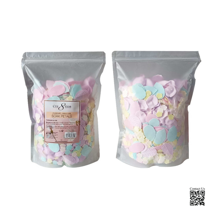 Cre8tion Pedicure/Manicure 1lb - SOAK PETALS, BAG (Pk: 20 bags/case)