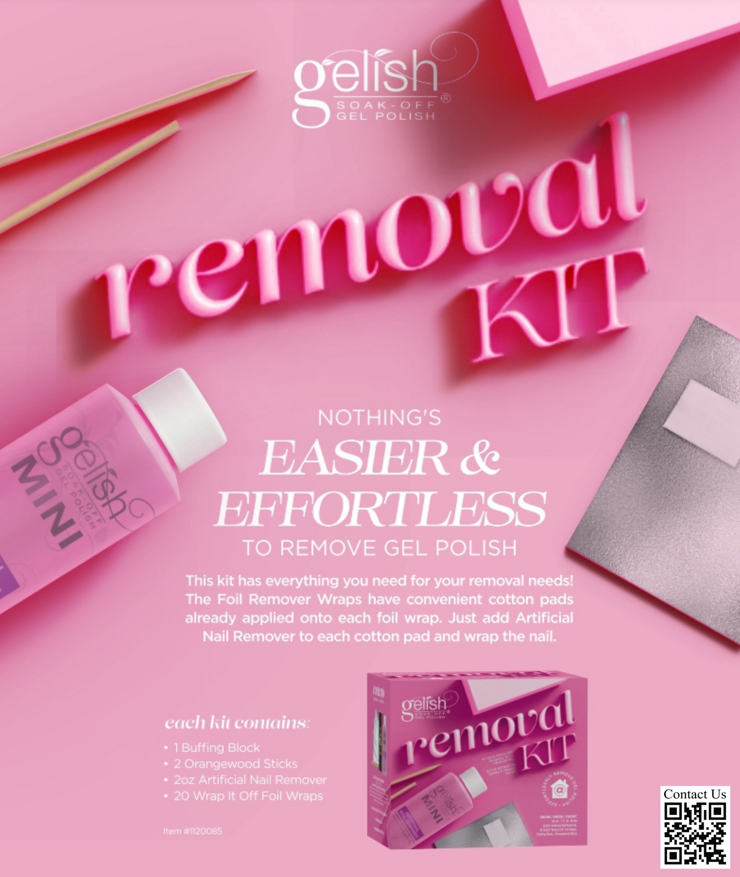 Gelish Removal Kit (Pk:48pcs/case)