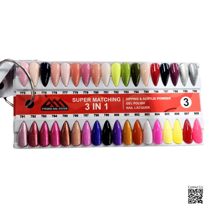 Sampler Tips Pyramid New Luxury (#701 - 844), Sample tips — Nail Deli, Inc.