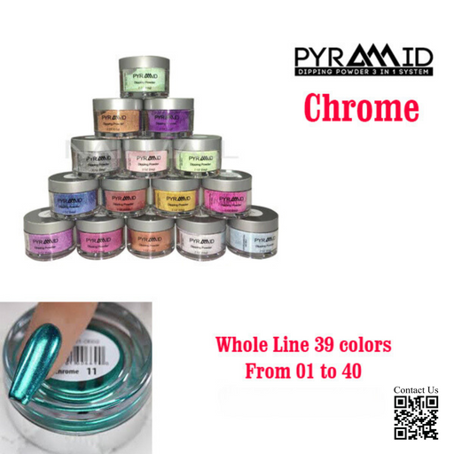 Pyramid 2oz POWDER CHROME Collection 000