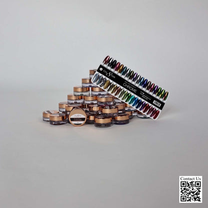 Cre8tion 1g Chrome Nail Art Effect, Sample tips 000