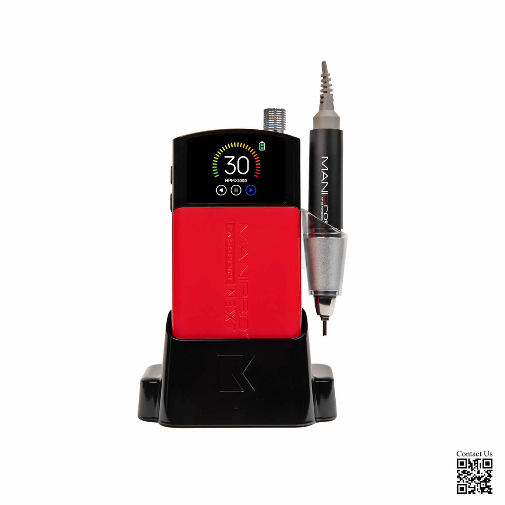MANIPro Passport NEXT Complete - Black with Red Jacket - KP-65 Handpiece