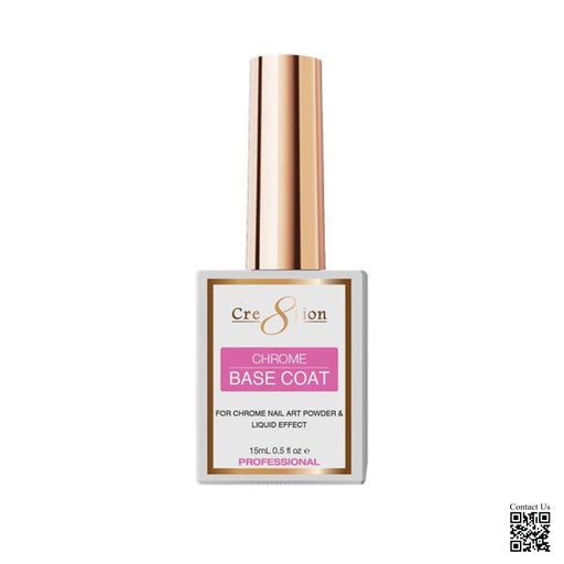 Cre8tion Gel 0.5oz - Chrome Base Coat (Pk: 216 pcs/case)