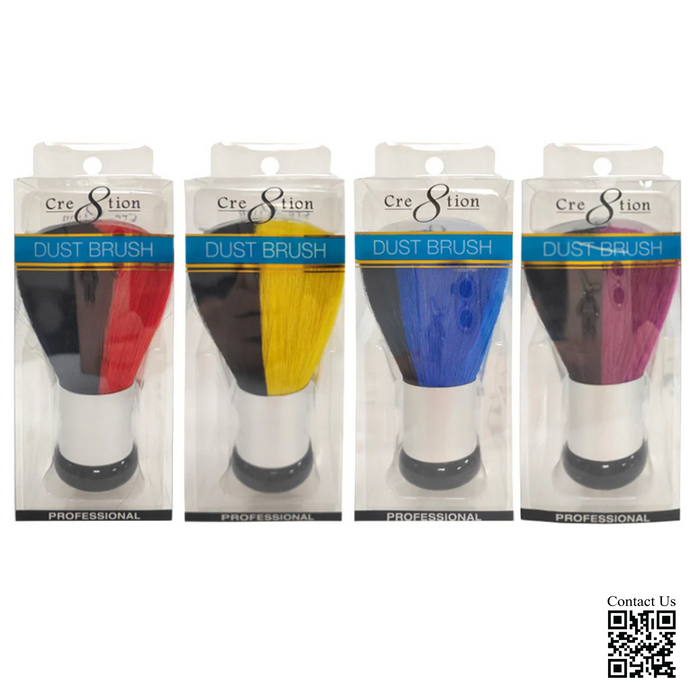 Cre8tion Dust Brush Large 2 Tone - Mixed 4 colors (Pk: 24pcs/box, 96pcs/case)
