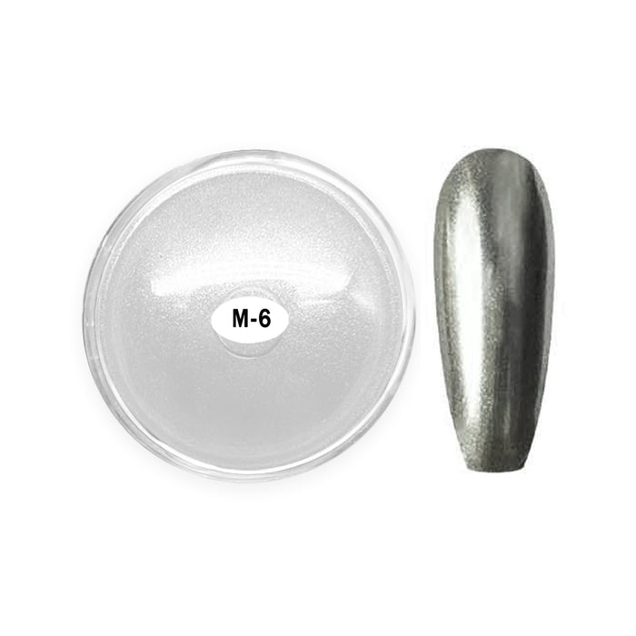 Aora Metal Chrome Powder 1g, M6 - Glazzed (Pk: 360 pcs/case)