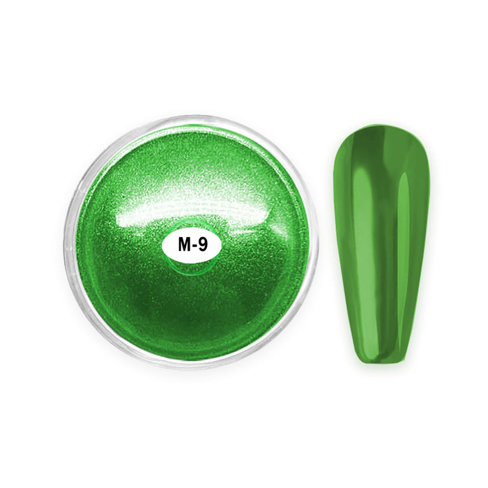 Aora Metal Chrome Powder 1g, M9 - Green (Pk: 360 pcs/case)