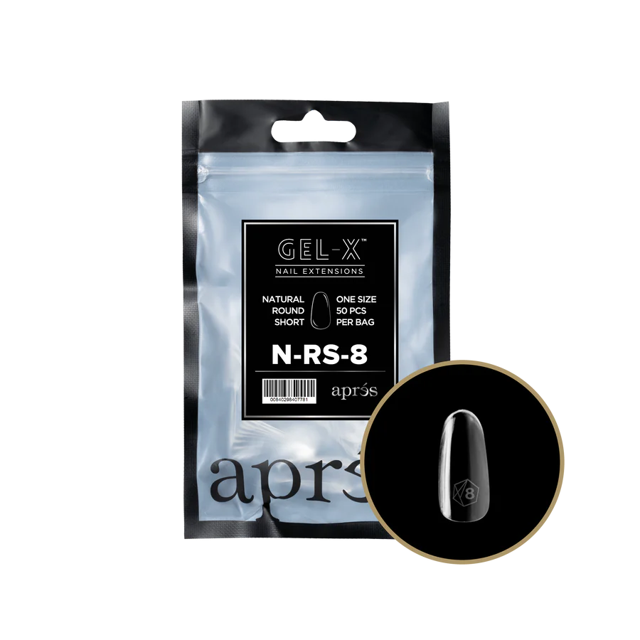 Apres Gel-X, Natural ROUND SHORT Refill Bags, Size #8, 96279 OK0311VD