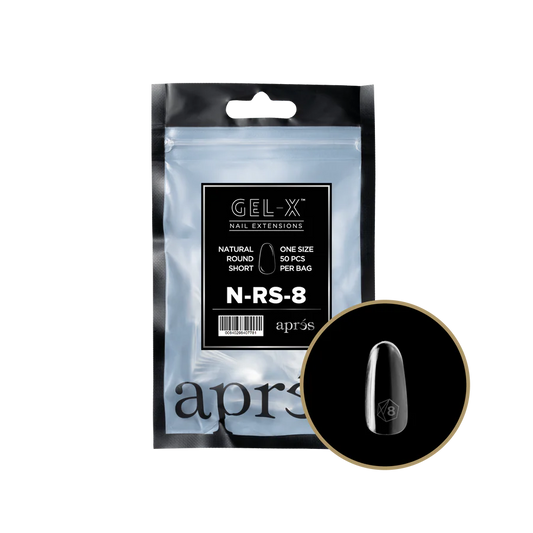 Apres Gel-X, Natural ROUND SHORT Refill Bags, Size #8, 96279 OK0311VD