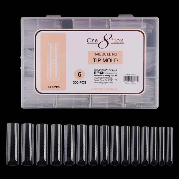 Cre8tion Nail Building - Tip Mold 06 (Pk: 300 pcs/box, 100 boxes/case)