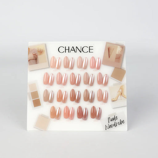 Chance Counter Display Color Chart (18 Colors) - NUDE WARDROBE (NW) Collection