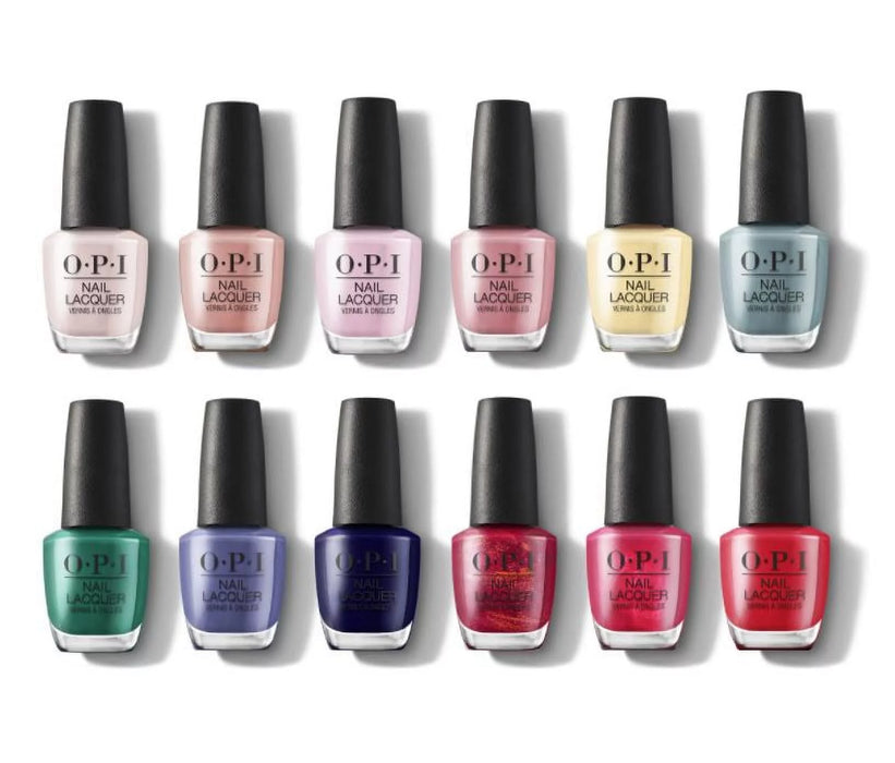 OPI Nail Lacquer, Hollywood - Spring Collection 2021, Full Line Of 12 Colors (From NL H001 To NL H012), 0.5oz