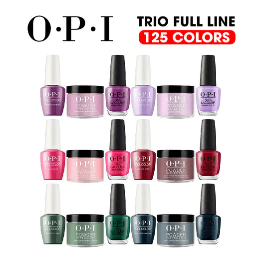 OPI 3in1 Dipping Powder + Gel Polish + Nail Lacquer, Full Line Of 125 Colors