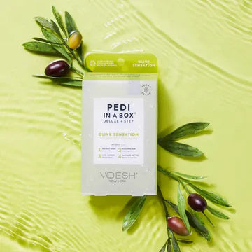 Voesh Pedi In A Deluxe Box 4 Step, OLIVE SENSATION, CASE (Pk: 50 pcs/case)