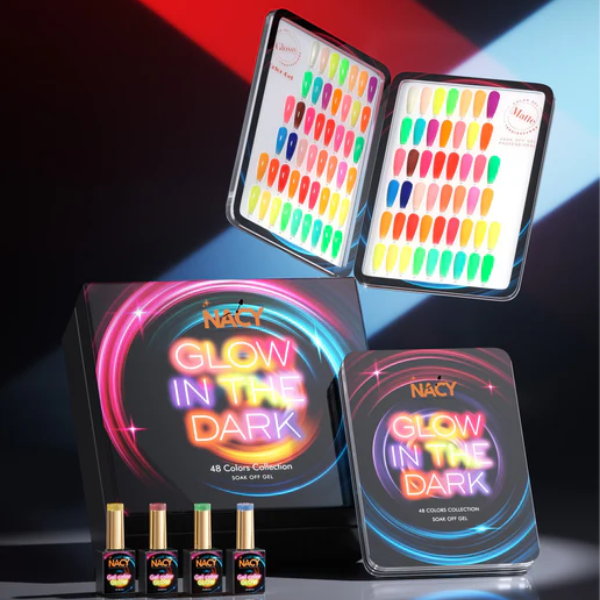 NACY Neon Glow in the Dark Gel 0.5oz (48 Colors) Collection Full Line