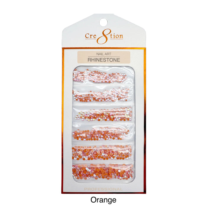 Cre8tion Opalite Nail Art - Orange  (Pk: 80 pcs/pack)