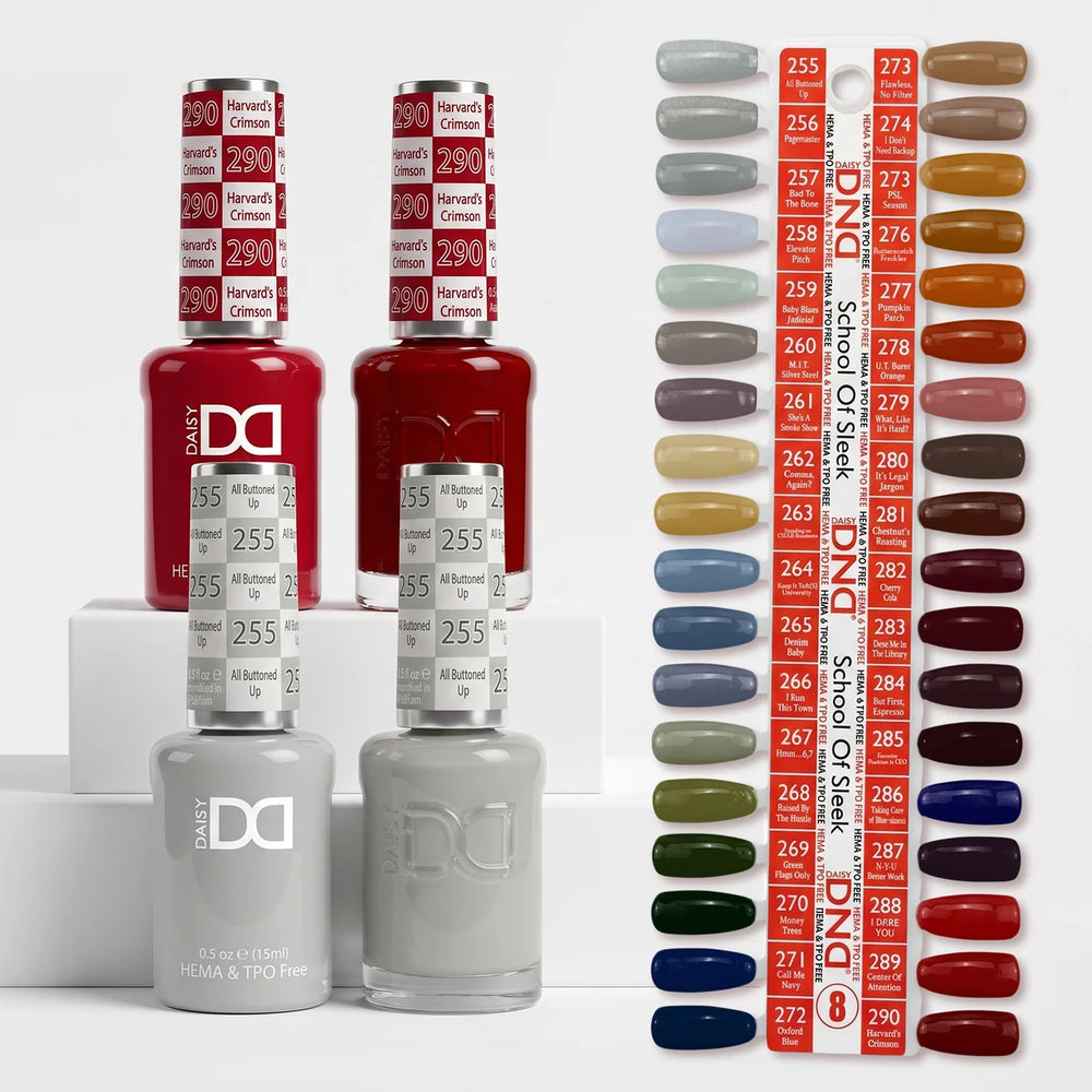 DND DUO HEMA & TPO Free, Full Line of 36 Colors #08 - School Of Sleek (255-290)