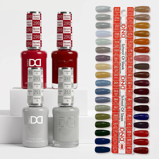 DND DUO HEMA & TPO Free, Full Line of 36 Colors #08 - School Of Sleek (255-290) - SKU 34338