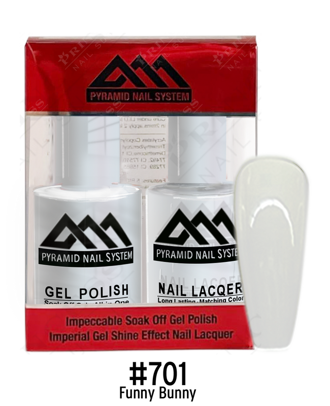 Pyramid Gel Polish + Nail Lacquer, 701, 0.5oz