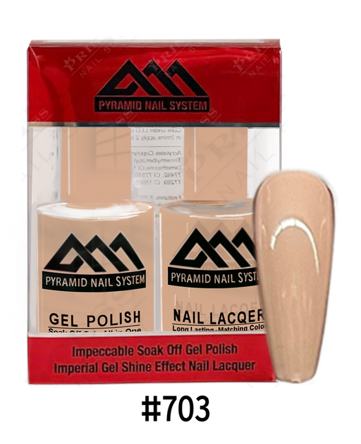 Pyramid Gel Polish + Nail Lacquer, 703, 0.5oz