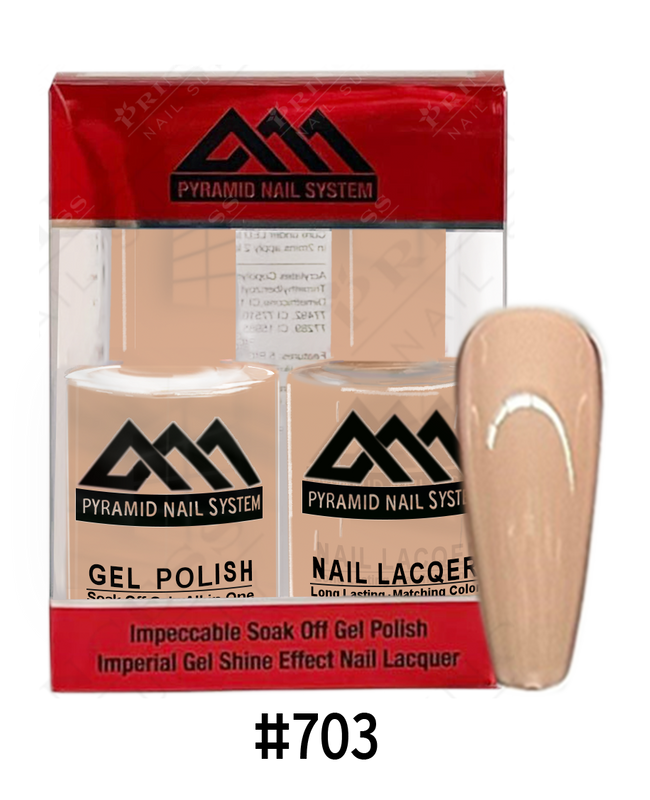 Pyramid Gel Polish + Nail Lacquer, 703, 0.5oz
