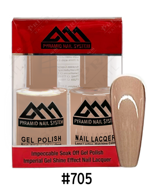 Pyramid Gel Polish + Nail Lacquer, 705, 0.5oz