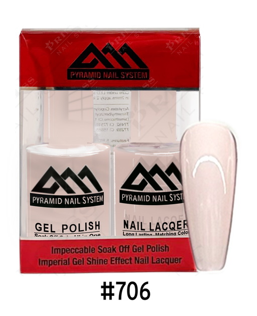 Pyramid Gel Polish + Nail Lacquer, 706, 0.5oz