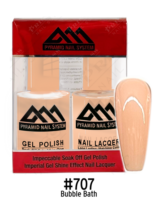 Pyramid Gel Polish + Nail Lacquer, 707, 0.5oz