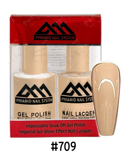 Pyramid Gel Polish + Nail Lacquer, 709, 0.5oz