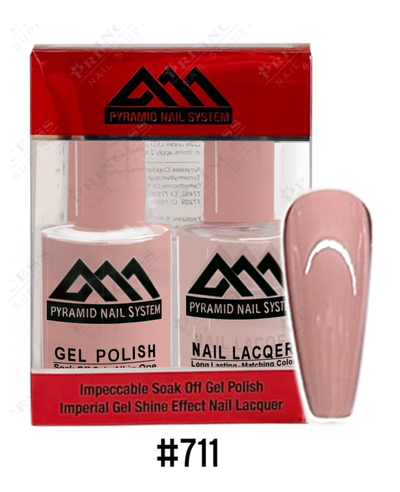 Pyramid Gel Polish + Nail Lacquer, 711, 0.5oz