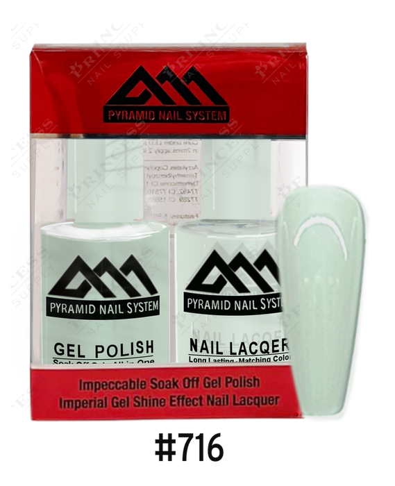 Pyramid Gel Polish + Nail Lacquer, 716, 0.5oz