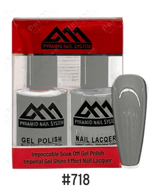 Pyramid Gel Polish + Nail Lacquer, 718, 0.5oz