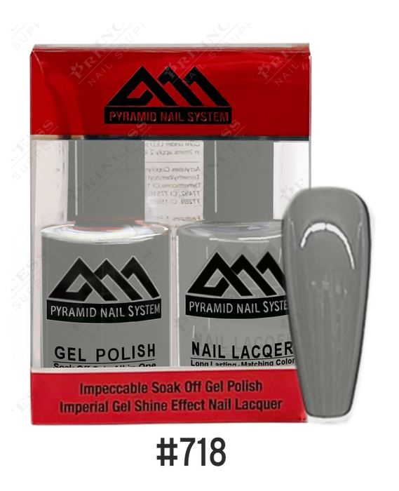 Pyramid Gel Polish + Nail Lacquer, 718, 0.5oz