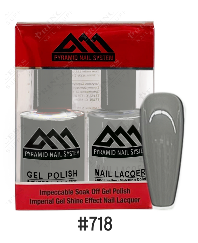 Pyramid Gel Polish + Nail Lacquer, 718, 0.5oz
