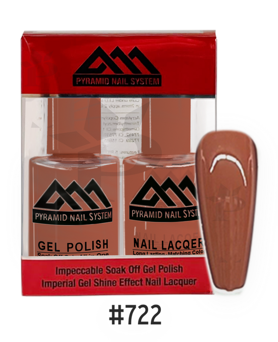 Pyramid Gel Polish + Nail Lacquer, 722, 0.5oz