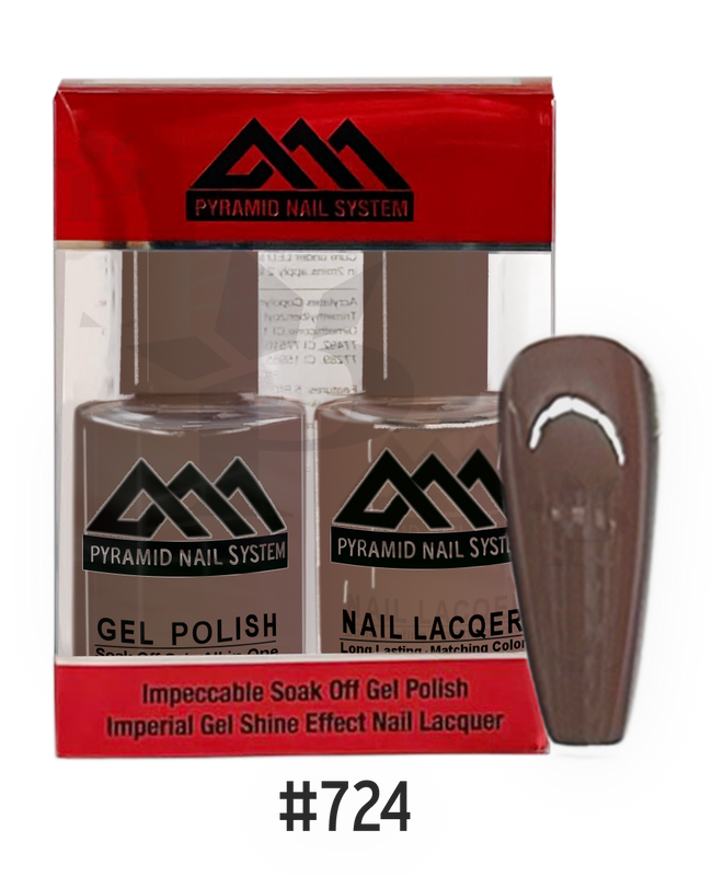 Pyramid Gel Polish + Nail Lacquer, 724, 0.5oz
