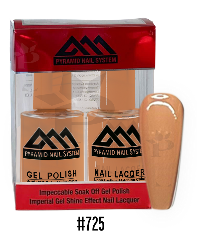 Pyramid Gel Polish + Nail Lacquer, 725, 0.5oz
