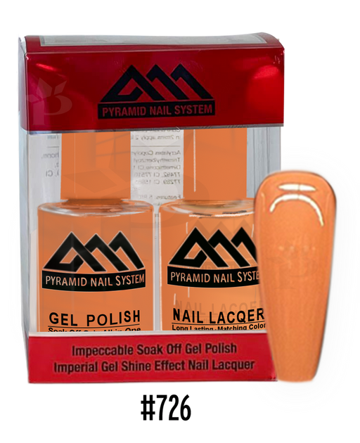 Pyramid Gel Polish + Nail Lacquer, 726, 0.5oz