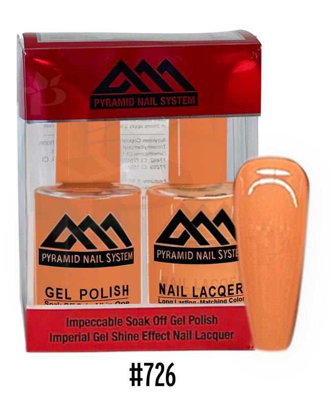 Pyramid Gel Polish + Nail Lacquer, 726, 0.5oz