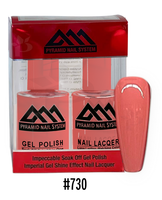 Pyramid Gel Polish + Nail Lacquer, 730, 0.5oz