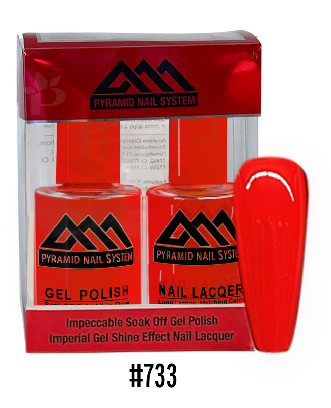 Pyramid Gel Polish + Nail Lacquer, 733, 0.5oz