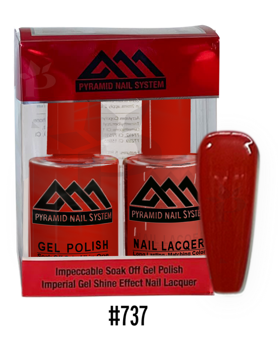 Pyramid Gel Polish + Nail Lacquer, 737, 0.5oz