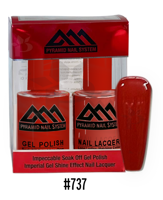 Pyramid Gel Polish + Nail Lacquer, 737, 0.5oz