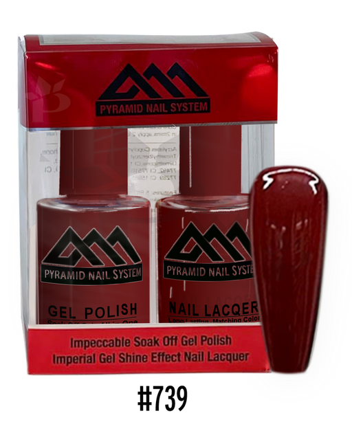 Pyramid Gel Polish + Nail Lacquer, 739, 0.5oz